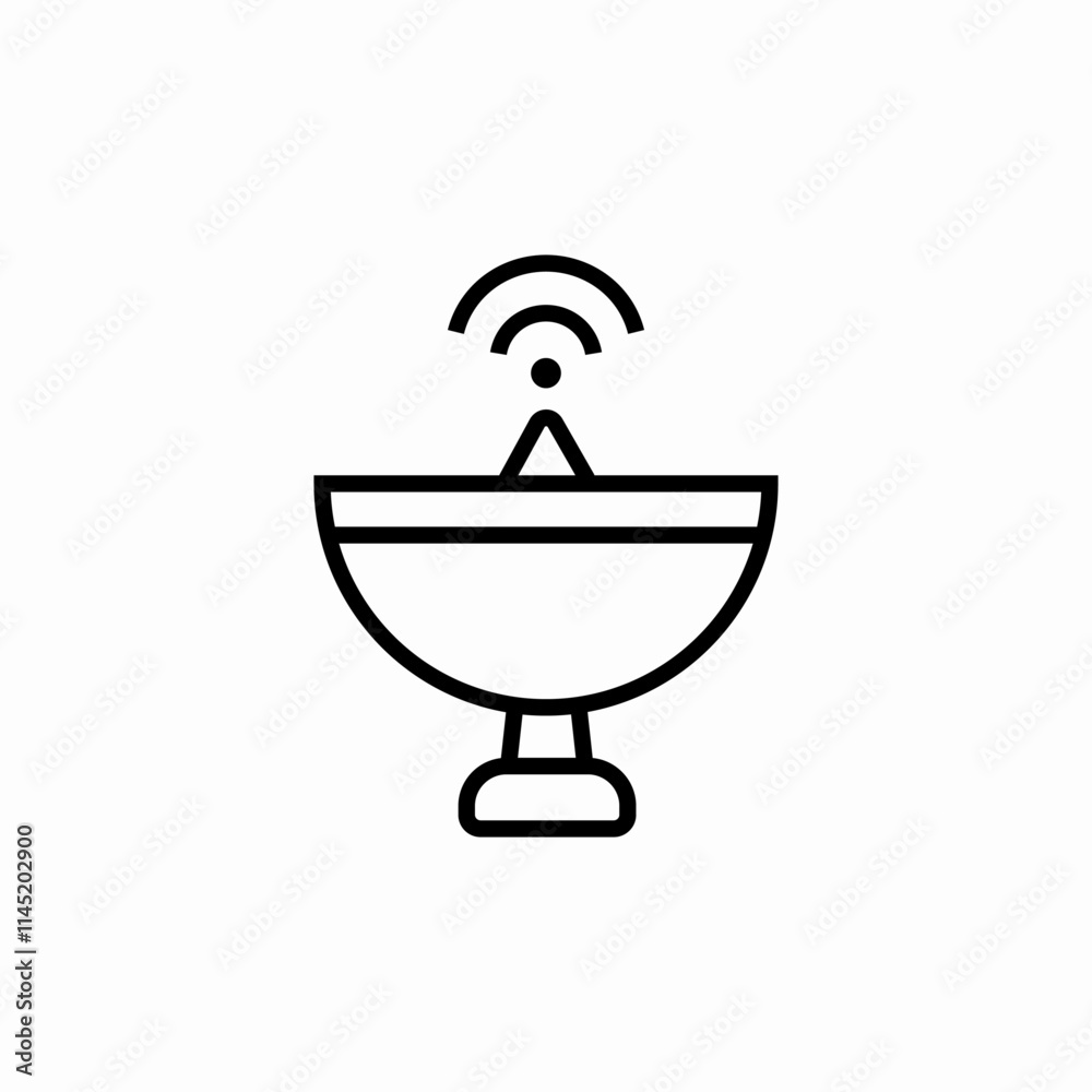 satellite antenna icon sign vector satellite antenna icon sign vector