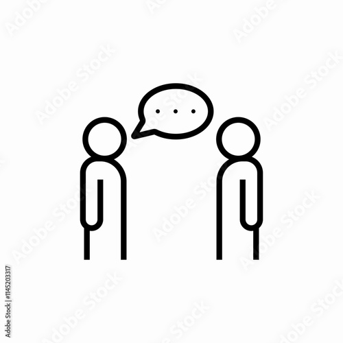 talk discussion icon sign vector
