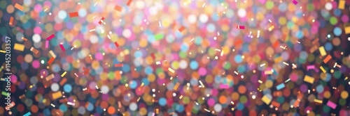 Colorful confetti bursts against a vibrant backdrop, abstract, background