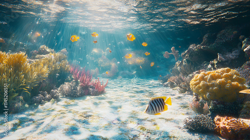 Obraz na płótnie underwater, coral, sea, fish, reef, diving, water, ocean, tropical, scuba, blue, nature, marine, animal, life, deep, red sea, aquatic, coral reef, egypt, dive, snorkeling, caribbean, diver, sand w salonie