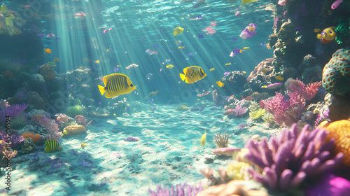 Obraz na płótnie underwater, coral, sea, fish, reef, diving, water, ocean, tropical, scuba, blue, nature, marine, animal, life, deep, red sea, aquatic, coral reef, egypt, dive, snorkeling, caribbean, diver, sand w salonie