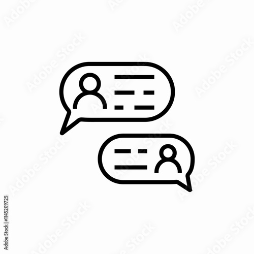 chat dialogue icon sign vector