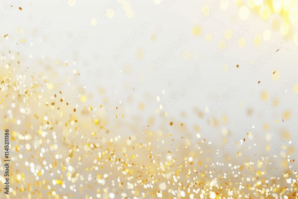 Abstract white background with gold wavy curve Abstract white background with gold wavy curve