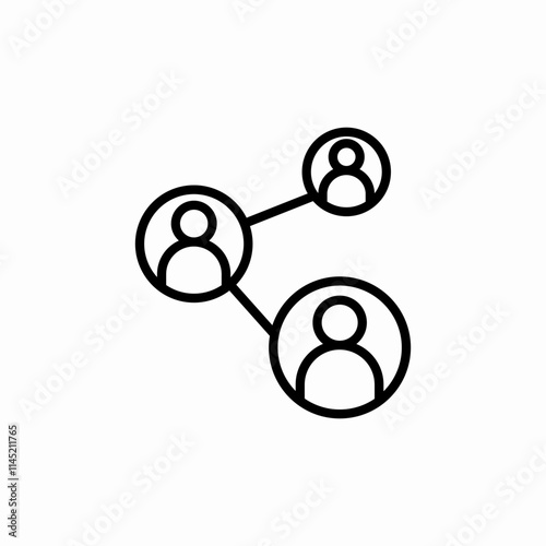 networking web icon sign vector