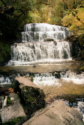 Majestic Purakaunui Falls in New Zealand - Stunning Waterfall