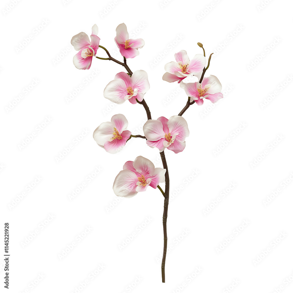 pink orchid isolated on white background pink orchid isolated on white background