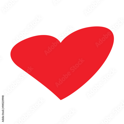 heart in red colour,heart icons,love heart. vector illustration