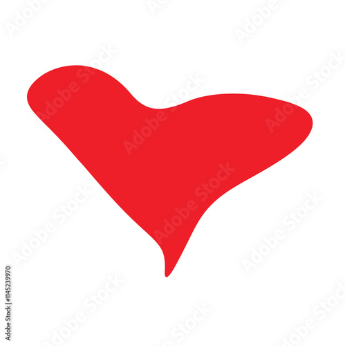 heart in red colour,heart icons,love heart. vector illustration