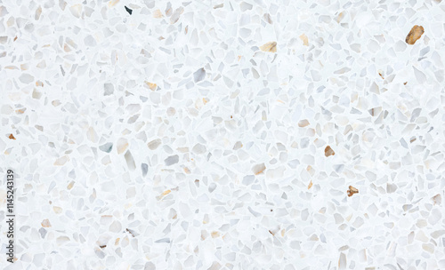 Terrazzo floor seamless pattern in top view. Polished smooth surface of marble, stone and concrete for architecture design, decoration interior exterior, texture print on tile and abstract background.