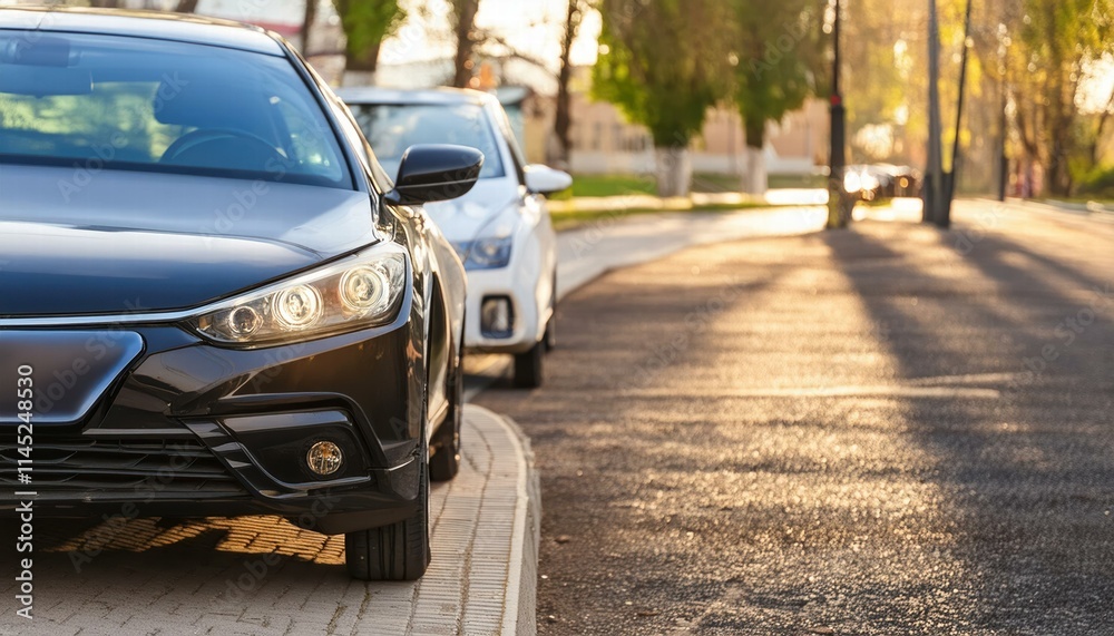 CloseUp View of a Car Bumper with Headlights Showcasing Modern Design and Sleek Aesthetics Captivating Automotive Photography of Headlight Features CloseUp View of a Car Bumper with Headlights Showcasing Modern Design and Sleek Aesthetics Captivating Automotive Photography of Headlight Features