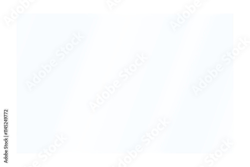 The texture of rectangle glass with blue tint. Realistic reflection on a transparent glass with sunlight glare. Png illustration
