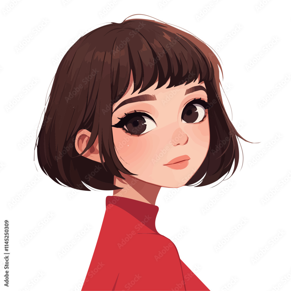 Choppy Short Cut – Bold and Trendy Short Hairstyle with Choppy Layers, Fashionable Women’s Haircut, Vector Art Illustration
Choppy Short Cut – Bold and Trendy Short Hairstyle with Choppy Layers, Fashionable Women’s Haircut, Vector Art Illustration