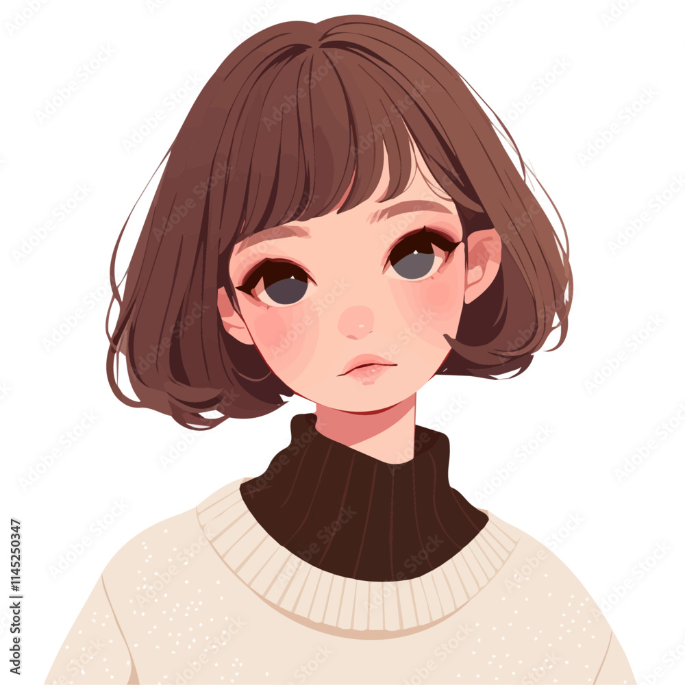 Choppy Short Cut – Bold and Trendy Short Hairstyle with Choppy Layers, Fashionable Women’s Haircut, Vector Art Illustration
Choppy Short Cut – Bold and Trendy Short Hairstyle with Choppy Layers, Fashionable Women’s Haircut, Vector Art Illustration