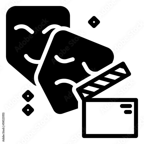Actor icon, glyph icon style
