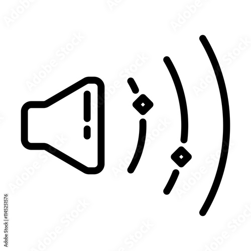 volume icon, line icon style