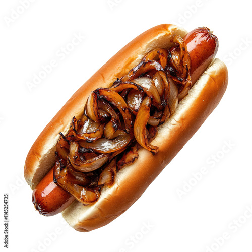 Delicious Hot Dog with Gril...
