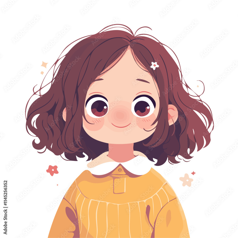 Wavy Bangs Hairstyle – A Stylish and Elegant Vector Illustration for Hair Design and Beauty
Wavy Bangs Hairstyle – A Stylish and Elegant Vector Illustration for Hair Design and Beauty