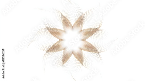 A scribble snake frame forming an abstract star shape with radiating snake-like lines. No background. Designed as a stylized vector element