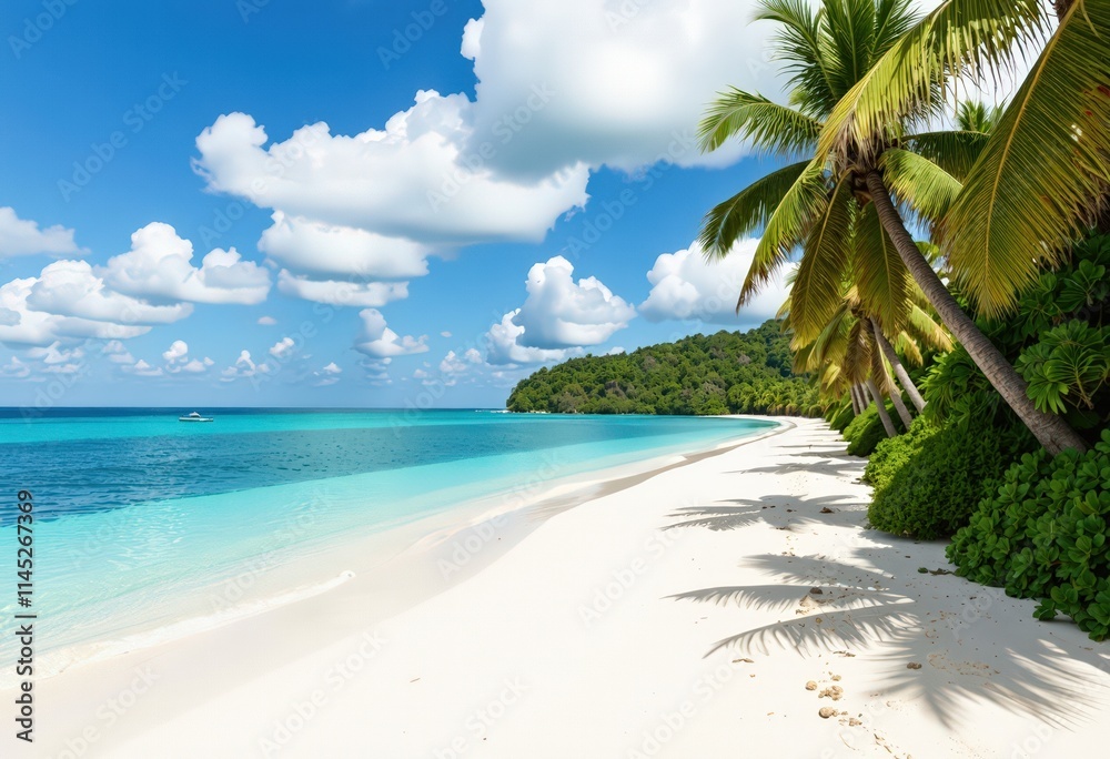 Obraz premium beach with palm trees