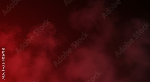 Dark maroon smoke haze. Red gradient background. Blurry color.