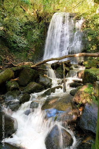Fototapeta Naklejka Na Ścianę i Meble -  Stunning Matai Falls in New Zealand - Majestic Waterfall
