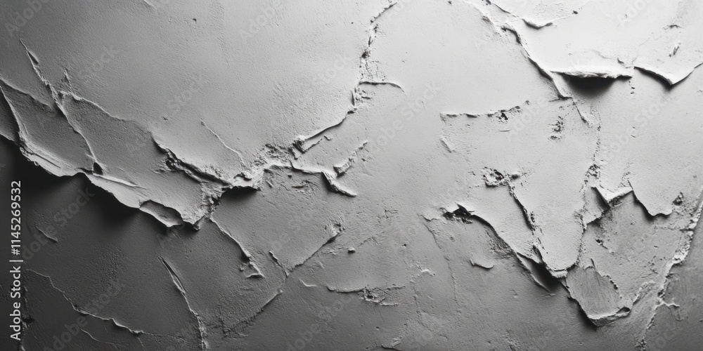 Obraz premium Textura de pared desgastada en tonos grises
