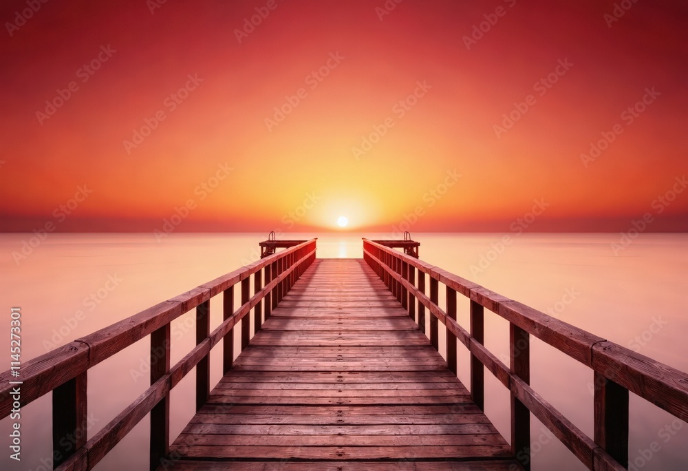 Obraz premium pier at sunset