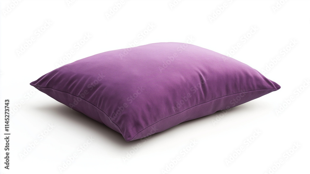 purple pillow isolated on white background purple pillow isolated on white background