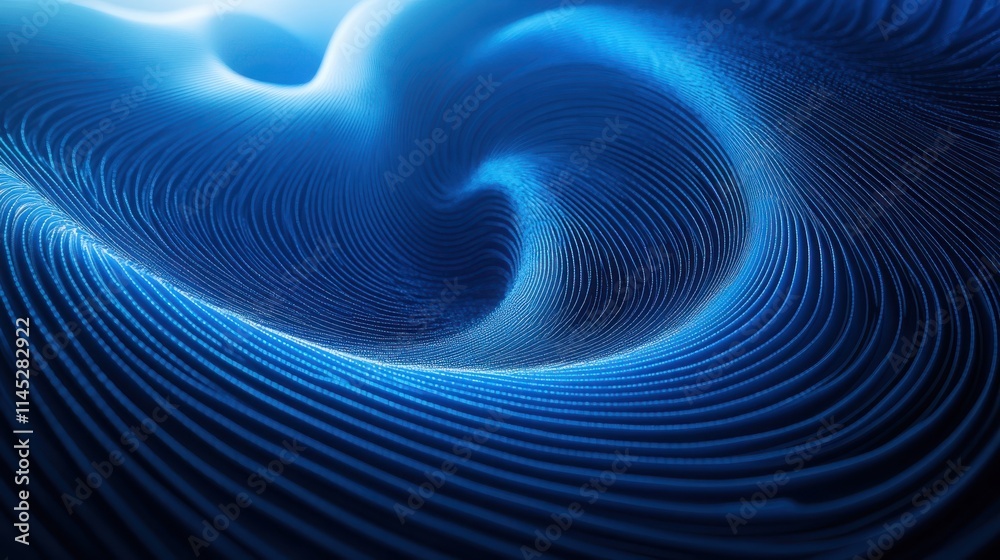 Abstract Blue Swirling Wave Pattern Design Abstract Blue Swirling Wave Pattern Design