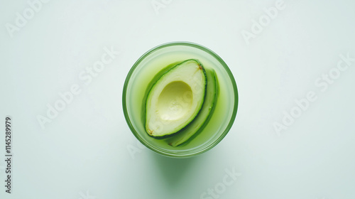 Healthy fresh avocado juice