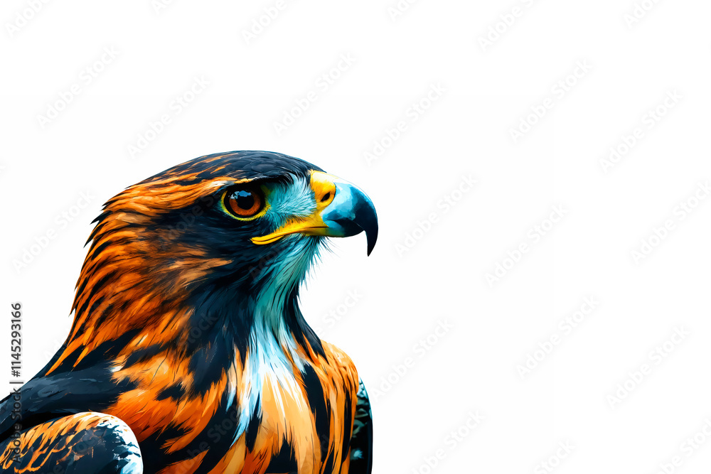 Fototapeta premium golden pheasant isolated on white