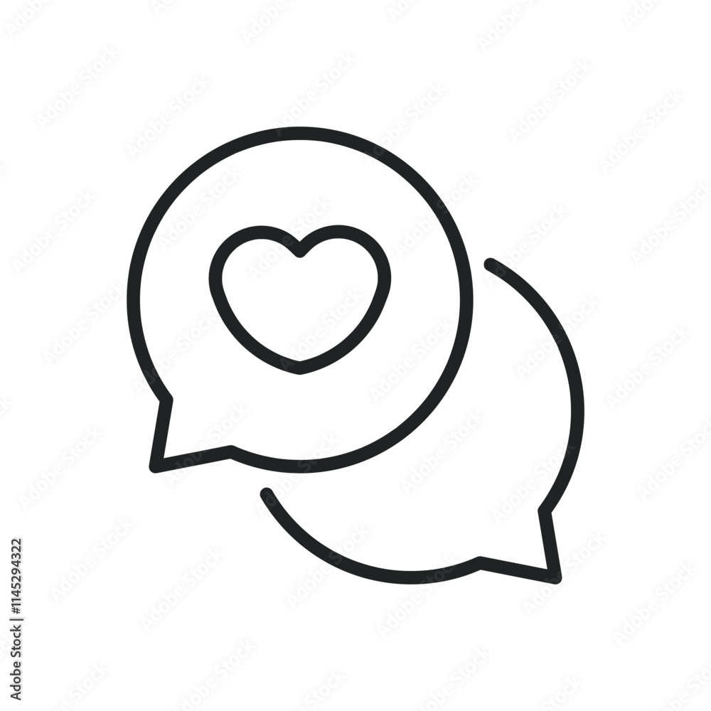 Positive feedback thin line icons. Editable stroke and Perfect pixel on transparent background Positive feedback thin line icons. Editable stroke and Perfect pixel on transparent background