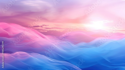 abstract beautiful sunset blue sky background with sunny cloud