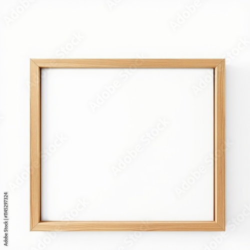 Gallery wrapped blank canvas on wooden frame - stretcher bar fra frame isolated frame border design background isolated