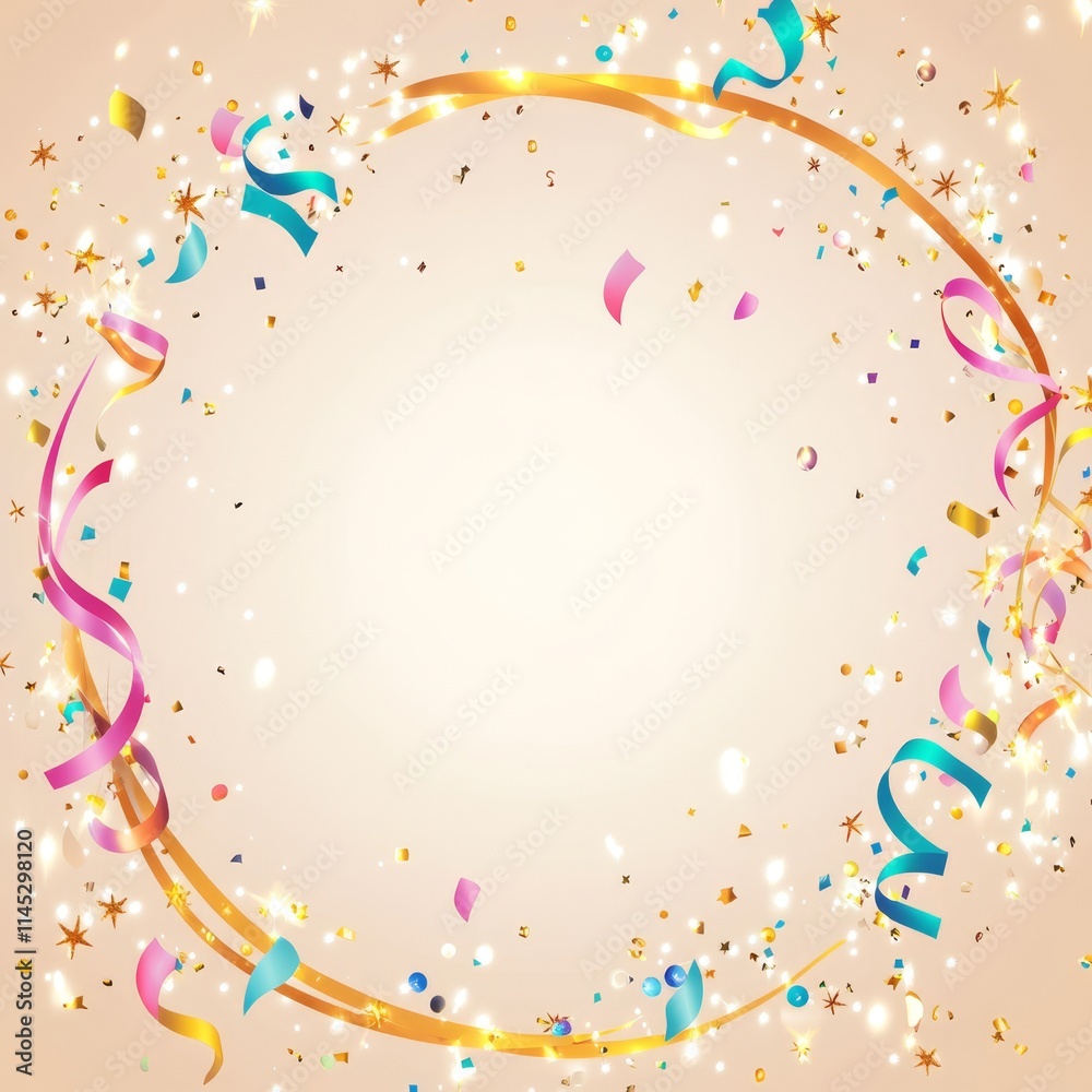 Frame New Years background with copy space