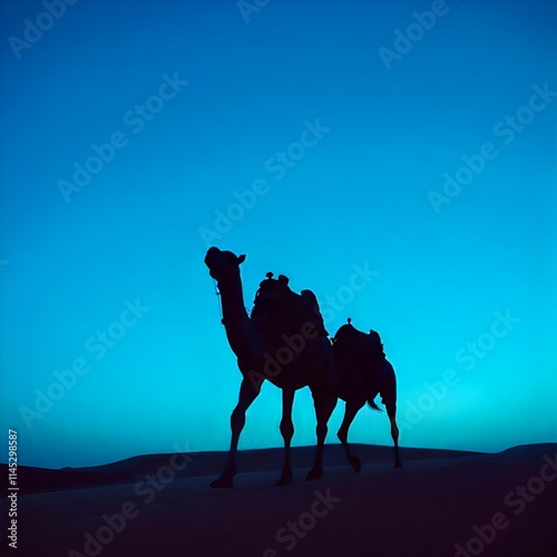 camels in the desert, camel in the desert photo