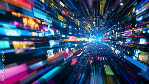 a set of video streams moving to the server