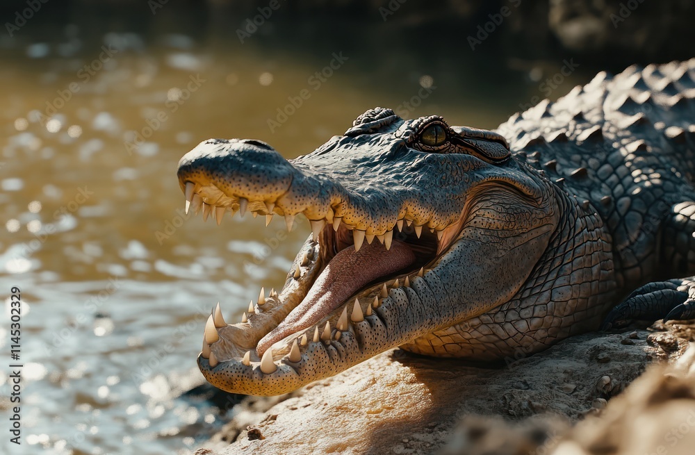 Obraz premium Swamp Crocodile