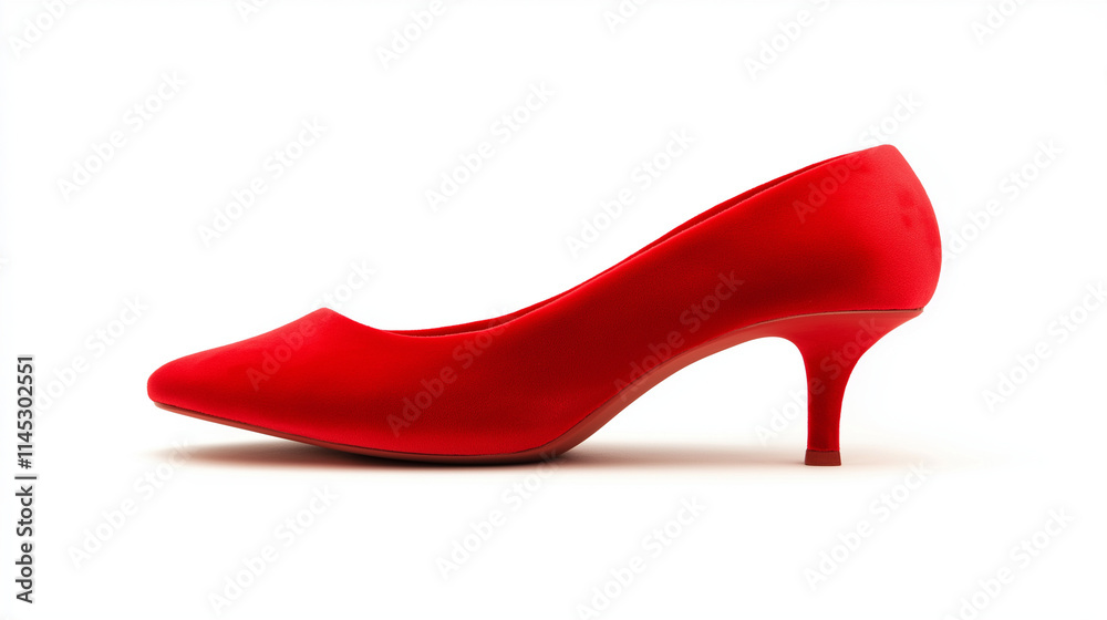 red fashion women shoes isolated on white background red fashion women shoes isolated on white background