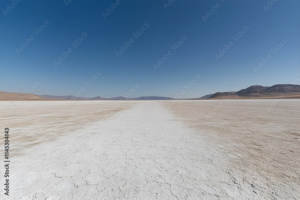 Panoramic view of the vastness of the Sahara desert Panoramic view of the vastness of the Sahara desert