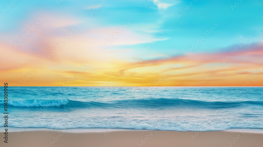 A tranquil seascape with pastel waves and a soft horizon , imagine oil painting, impressionist style, landscape, golden hour A tranquil seascape with pastel waves and a soft horizon , imagine oil painting, impressionist style, landscape, golden hour
