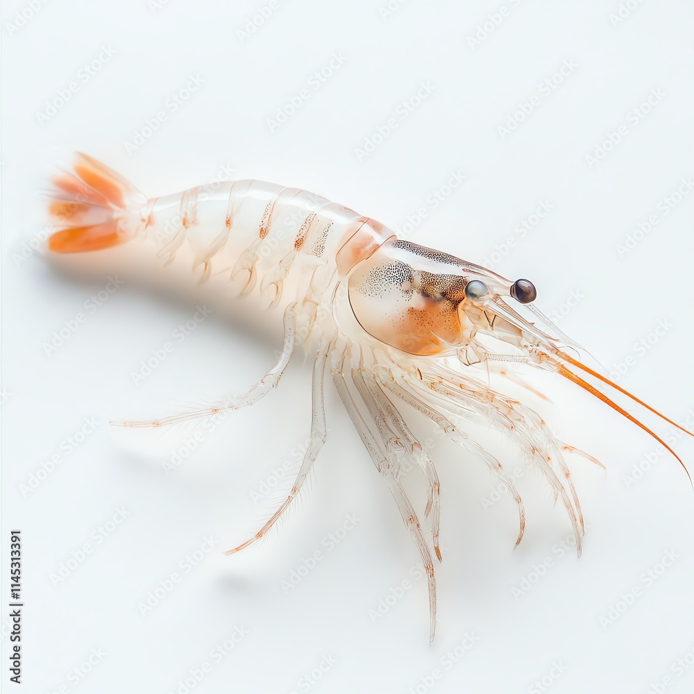 Fresh shrimp on a white isolated background. Fresh shrimp on a white isolated background.