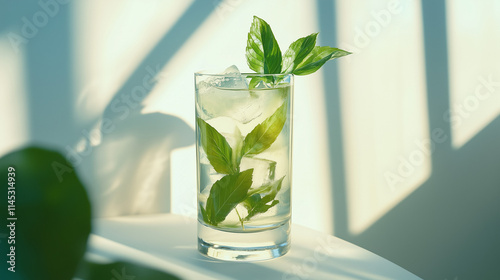 healthy fresh mojito drink