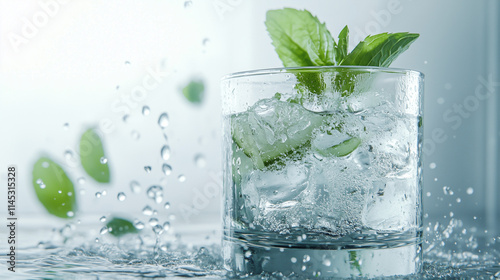 healthy fresh mojito drink