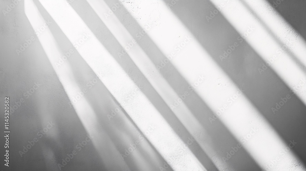 White Wall with Diagonal Light Shadows White Wall with Diagonal Light Shadows