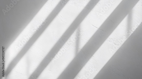 White Wall Texture With Diagonal Light Shadows