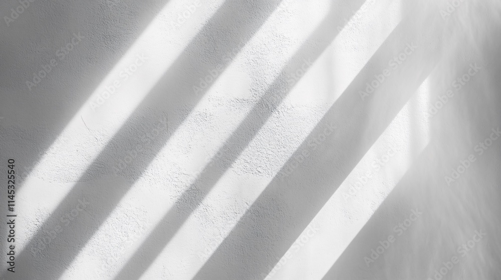 Obraz premium White Wall Texture With Diagonal Light Shadows