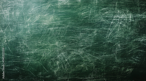 school green chalkboard, symbolizing the blank slate of learning, new beginnings, and the potential for creativity and knowledge amidst the calm before the chaos of the classroom
