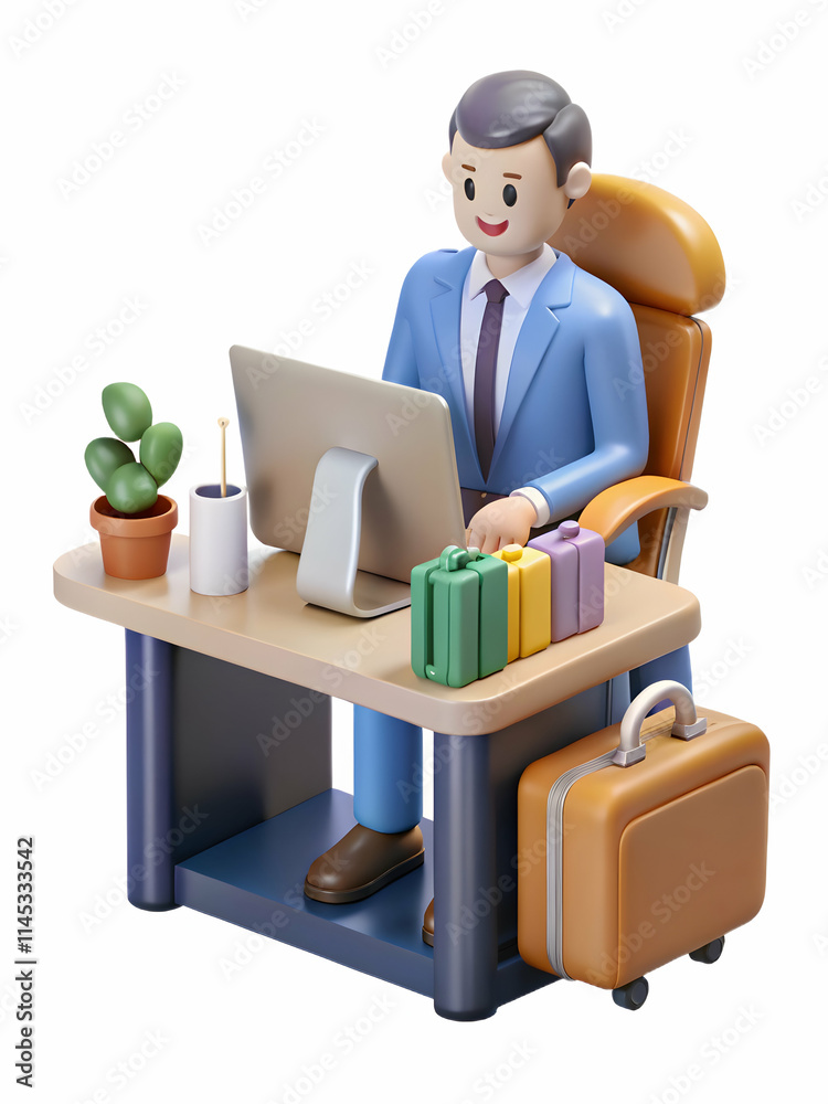 Travel Finance Manager Analyzing Trip Budgets with Macro Background for Branding Travel Finance Manager Analyzing Trip Budgets with Macro Background for Branding