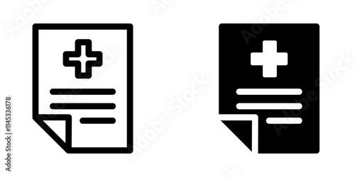 Medical Report icon design template